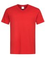 Heren T-shirt V Hals Stedman ST2300 Red